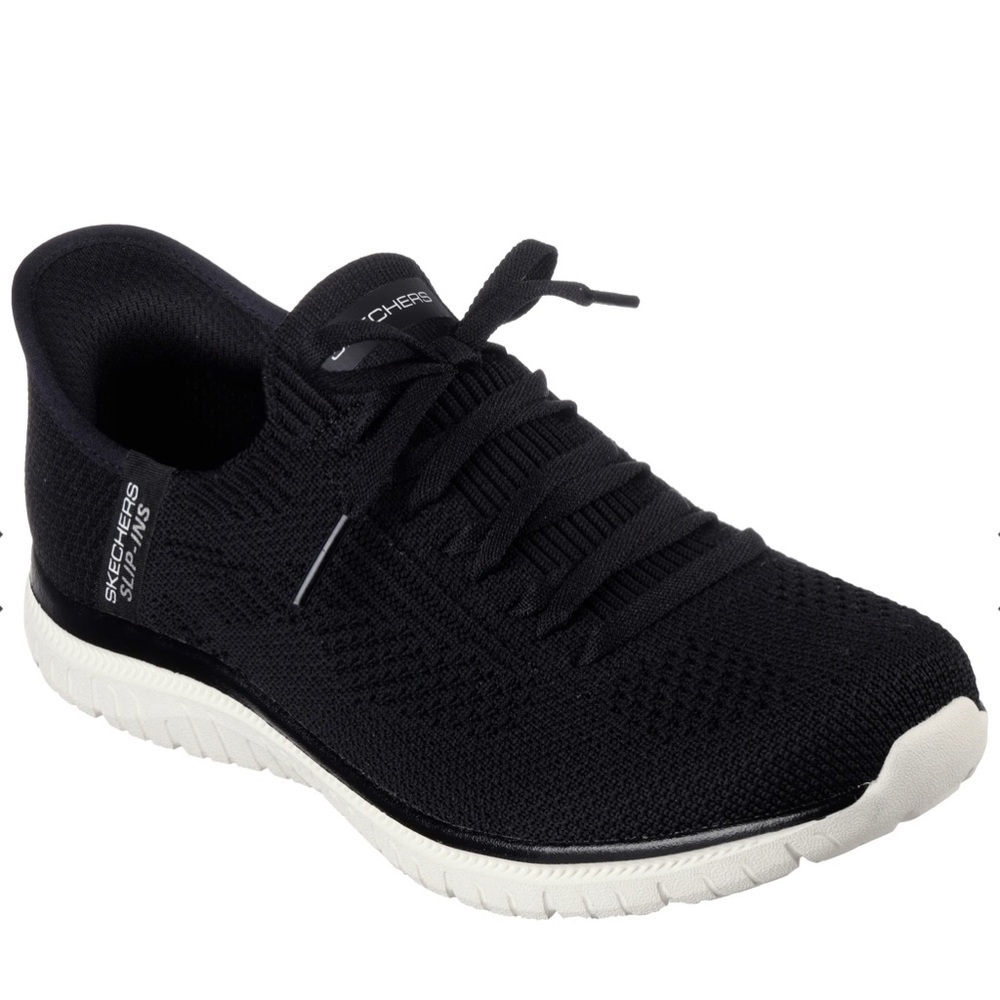 Skechers Slip Ins Virtue Divinity black Knit sneakers shoes sz 7.5 nwb - Picture 5 of 6